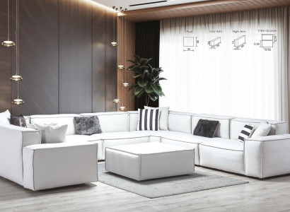 Stool White Living room Elegant Furniture Luxury Design Italian Style