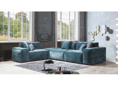Corner sofa L-shape Blue e Living landscape Design Couches Furniture Sofa Couch