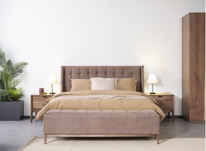 Bed Design Double bed Luxury Beds Upholstery Bedroom Furniture new material Wood