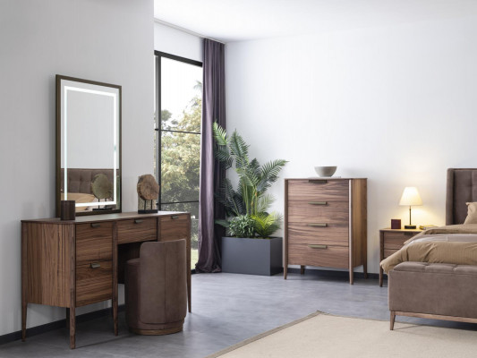 Dressing table Set Console Mirror material Wood Bedroom Furniture Design Stool