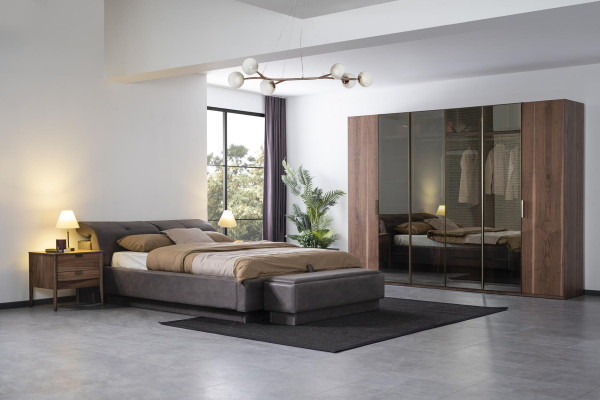 Bed Design Double bed Material Wood Beds Upholstery Bedroom Furniture 160x200