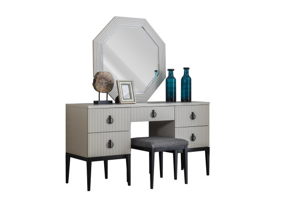 Dressing table with Mirror Gray Bedroom Design Konsol Stool new