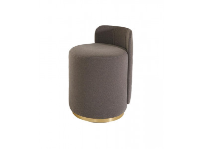 Design Armchair Luxury Ottoman Dressing table Stool Round Upholstery Chair Stool