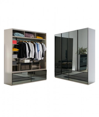 Wardrobe Wardrobe glass cabinet Bedroom Wood modern Cabinets Furniture new