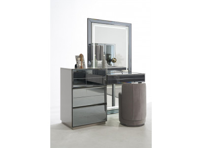 Dressing table set console bedroom furniture design stool luxury table wood 2 pieces
