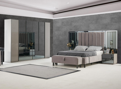Luxury Bedroom 8-piece Set Complete's Room Furniture Bed Bedside table Wardrobe new