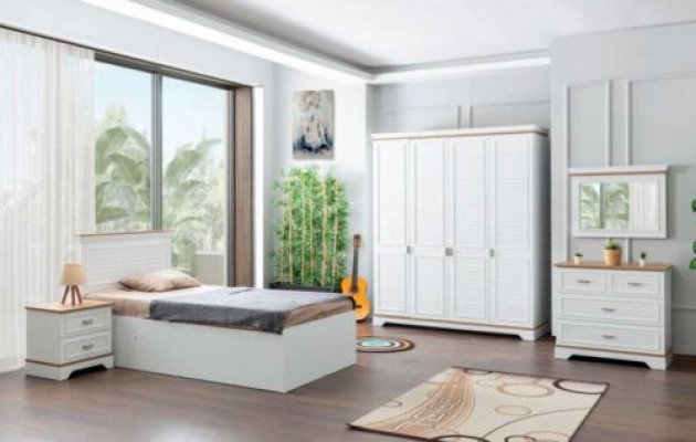 Childrens room Set Chest of drawers Mirror Design Furniture Modern Bedroom new 2pcs.