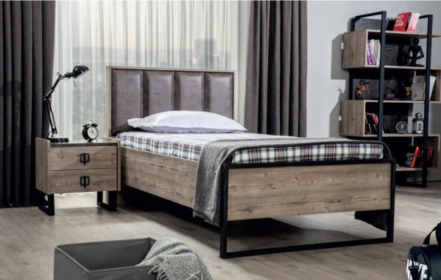 Loft Bedside table Brown Design Modern Side table Table Bedroom Tables new