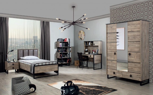 Loft Bedside table Brown Design Modern Side table Table Bedroom Tables new