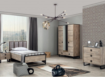 Childrens room Set Childrens bed Bedside table Wardrobe Chest of drawers Bedroom new