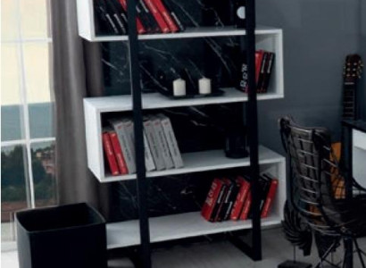 Bookshelf White Furniture Wood Metal Childrens room Shelf Design Modern Luxury new