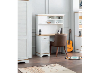 Desk White Wood Youth Bedroom Childrens room Furniture Design Table White