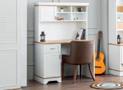 Desk White Wood Youth Bedroom Childrens room Furniture Design Table White