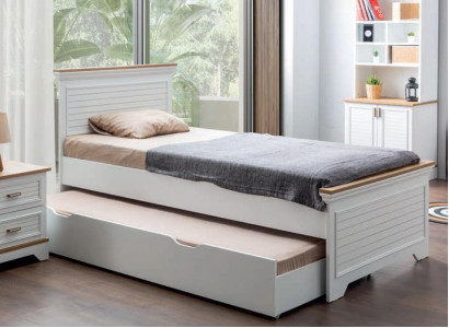 Double bed with bed drawer Furniture Wood Beds Childrens bed Youth bed Teeneger