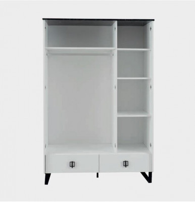 Design Wardrobe Loft Bedroom Cabinets Wardrobe Furniture Wood Gray Luxury