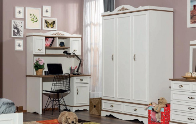 Classic s Childrens room Youth Room Bedroom Set Complete 5-piece. Wood new