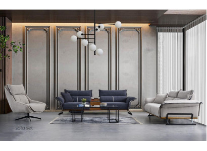 Luxury sofa set Italian style furniture sofa set suite 3 pieces