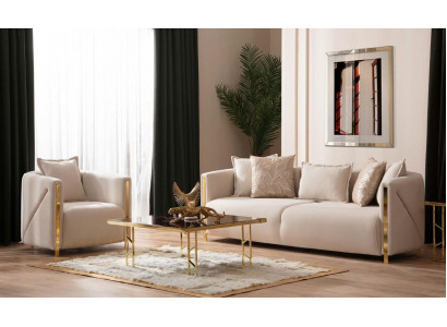 Sofa 3 Seater Textile Sofas Couch Upholstery Furniture Luxury Modern Three Seater new