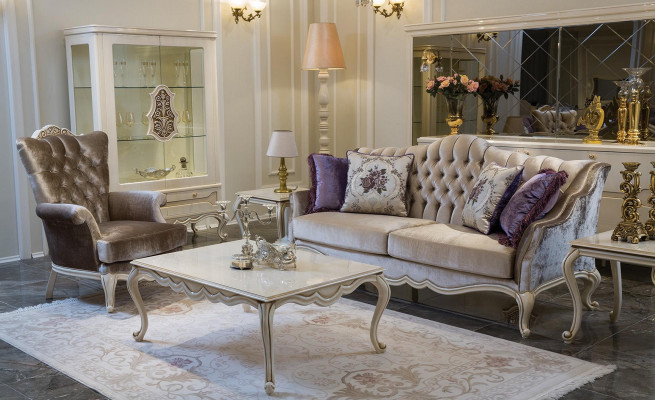 Sofa set Sofa Display case Side table Coffee table Armchair Sofas Set 5pcs.