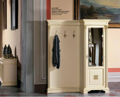Coat rack set with mirror wall shelf hooks wardrobe clothes stand hallway wardrobes