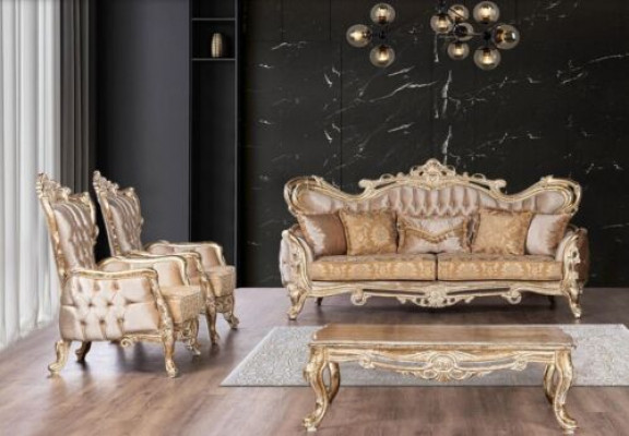 Luxury Set Suite Sofa set 3+1+1 Seater Sofa Armchair Sofas Relax Living room