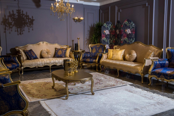 Sofa set 3+3+1 Seater Coffee table Suite Sofa Armchair Set 4pcs