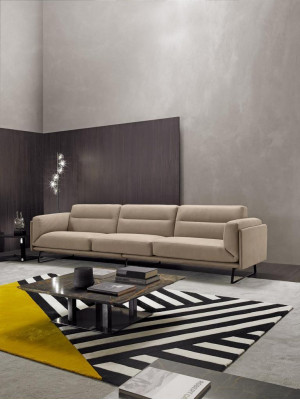 Sofa 4 Seater Leather Sofas Luxury Design Couch Beige Luxury Upholstery Four Seater xxl