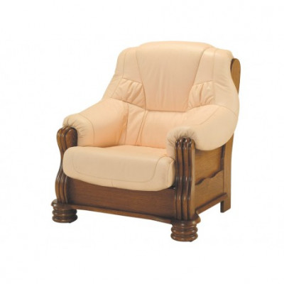 Classic r Armchair Leather 1 Seater Couch Sofa Upholstery Single Seater new TV