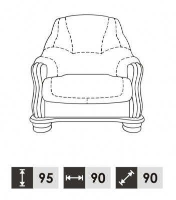 Classic r Armchair Leather 1 Seater Couch Sofa Upholstery Single Seater new TV