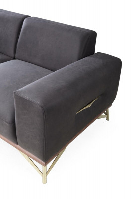 Luxury Four Seater Sofa 4 Seater Sofas Living room Polyester Modern Fabric Design