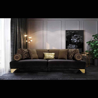 Three Seater Sofa 3 Seater Luxury Sofas Living room Couch Fabric Couches 260cm Furniture