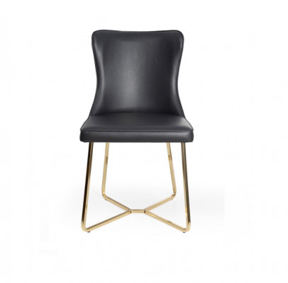 Modern Chesterfield Leather Chair Designer Dining Room Chair Italian Style Upholstered Seater