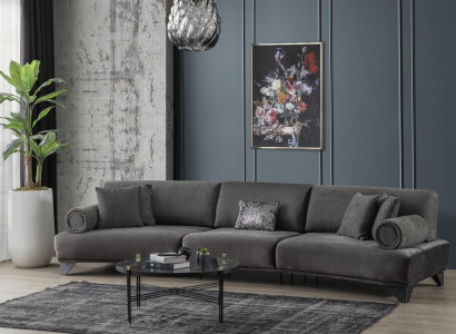 Sofa 5 Seater Couch Upholstered Sofa xxl Sofas Living room Fabric Big Living landscape
