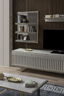 Luxury television wall living room TV cabinet lowboard tv stand sideboard shelf wall unit