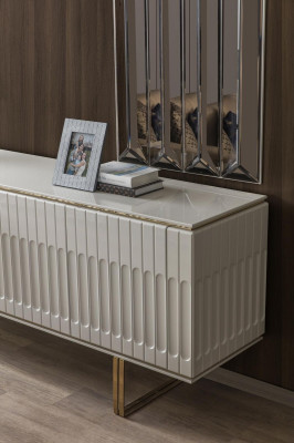 Suite Sideboard Mirror Chest of drawers Wardrobe Designer Luxury Cabinets Chests of drawers Set