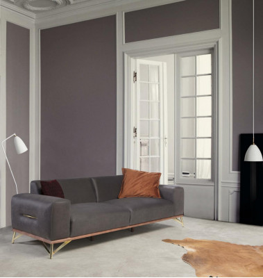 Three Seater Sofa 3 Seater Luxury Sofas Living room Furnishings Modern Fabric Design