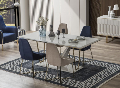 Dining set Dining room Dining table Suite Dining Chair Dining set Dining corner Modern 5-piece