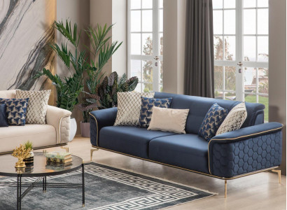 Three Seater Sofa 3 Seater Luxury Sofas Living room Modern Fabric Design Textile Fabric