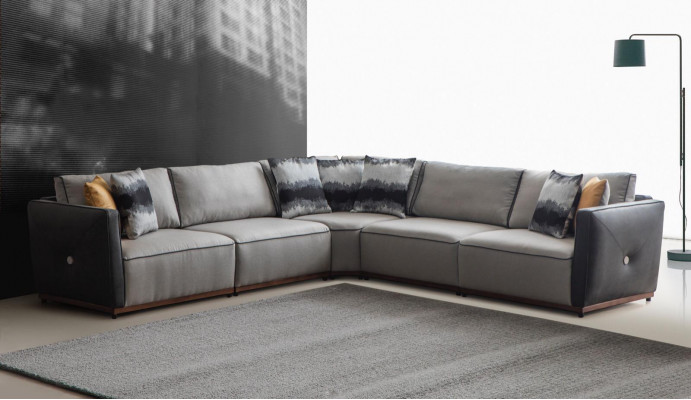 Corner sofa Sofas L-shape Large Sofa Corner Living room Polyester Modern Luxury Fabric new