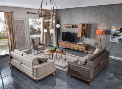Sofa set Sofa Luxury Suite Sofas Armchair 3+1 Seater Fabric Modern Design new
