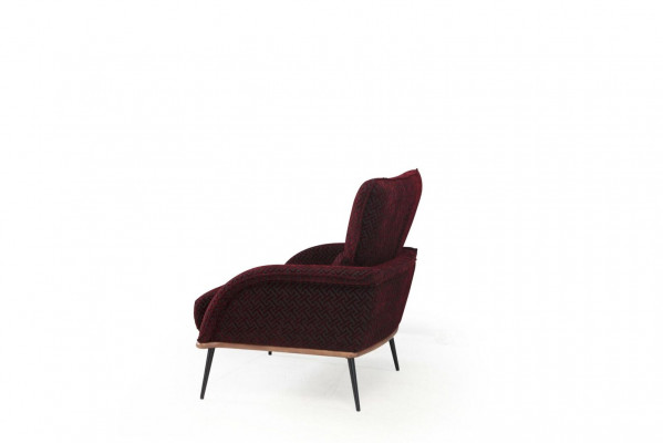 Armchair Single Seater 1 Seat Fabric Modern Chair Living room Furniture Textile Club Chair