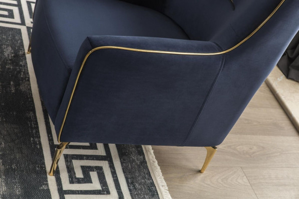 Armchair Single Seater 1 Seat Club Chair Fabric Modern Chair Living room Furniture Textile