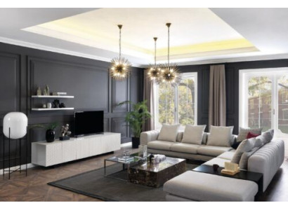 Corner sofa L-shape sofa TV stand design couches upholstery textile 2-piece.